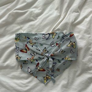 Blue Blush LA butterfly top